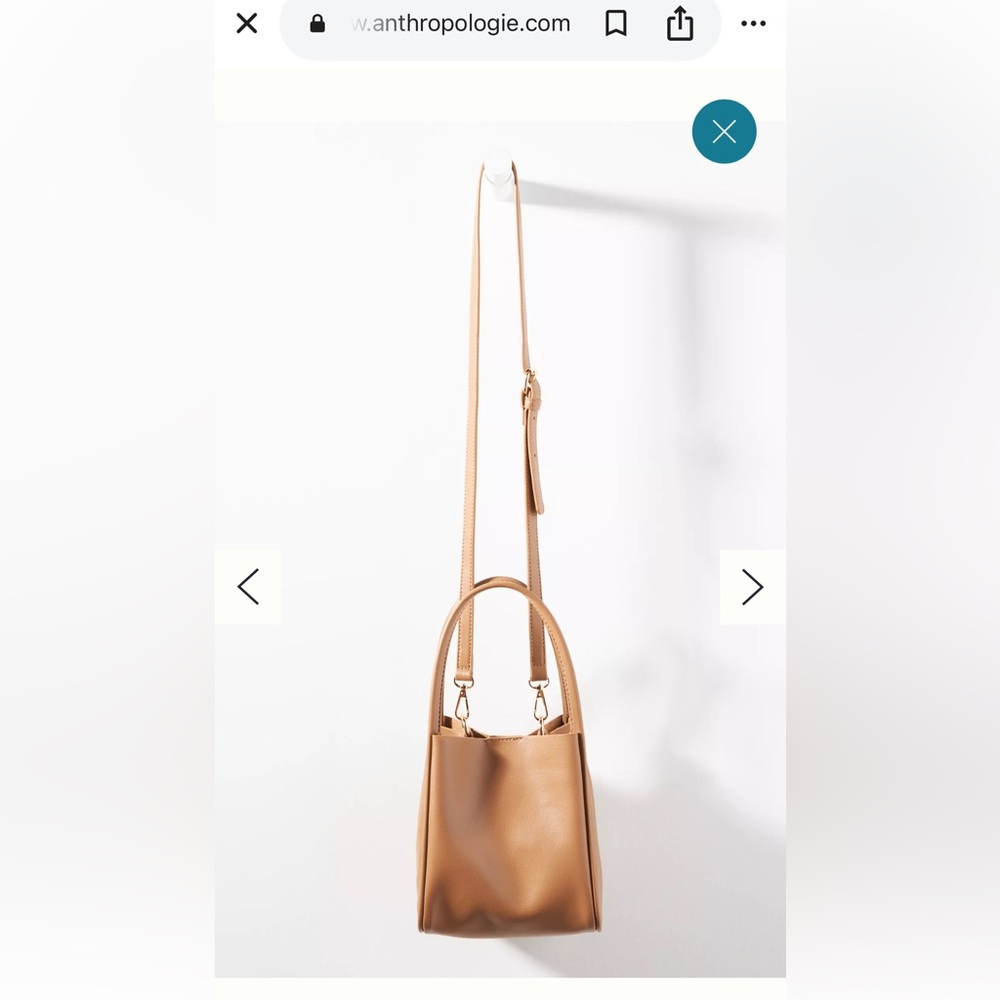 Anthropologie the hollace mini edition Tan Leather Women's Bag - Picture 3 of 11